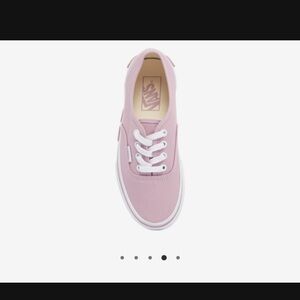 Women’s vans worn once sill in the box color lavender